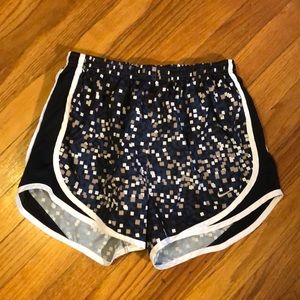 Navy Blue Block Design Nike Shorts